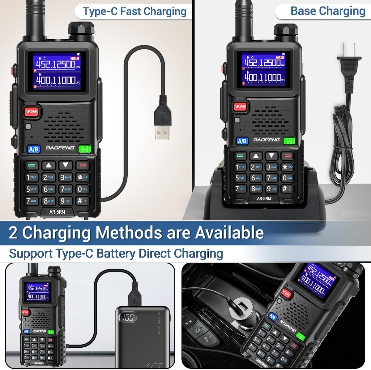 Digital Handheld Radio Scanner Fire Police VHF FM EMS Ham 2 Way Transceiver Dual