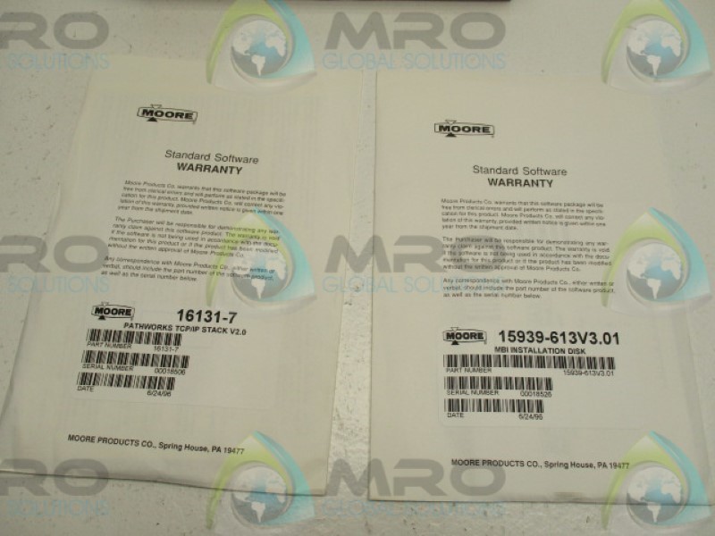 MOORE 15939-662 15939-613V3.01 16131-7 KIT NSMP