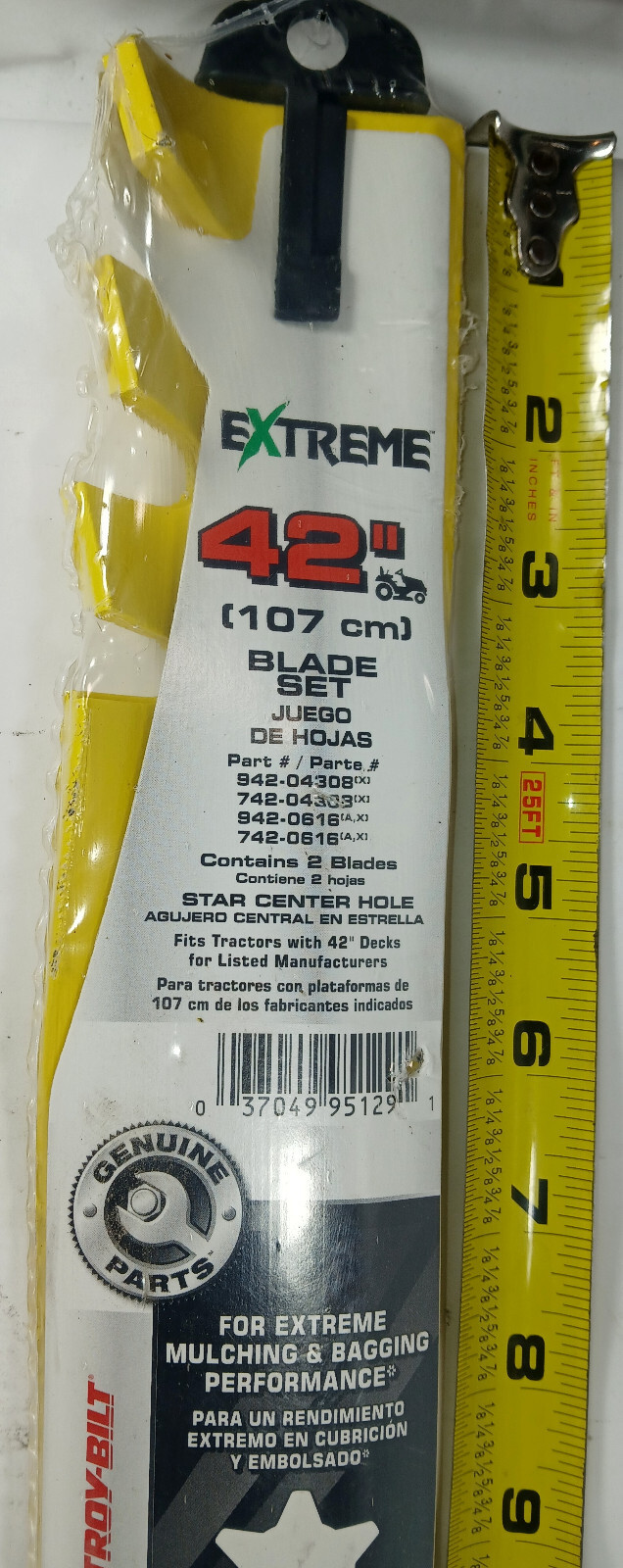 1 NEW EXTREME 490-110-0137 42″ MULCHING AND BAGGING BLADE SET NNB **MAKE OFFER**