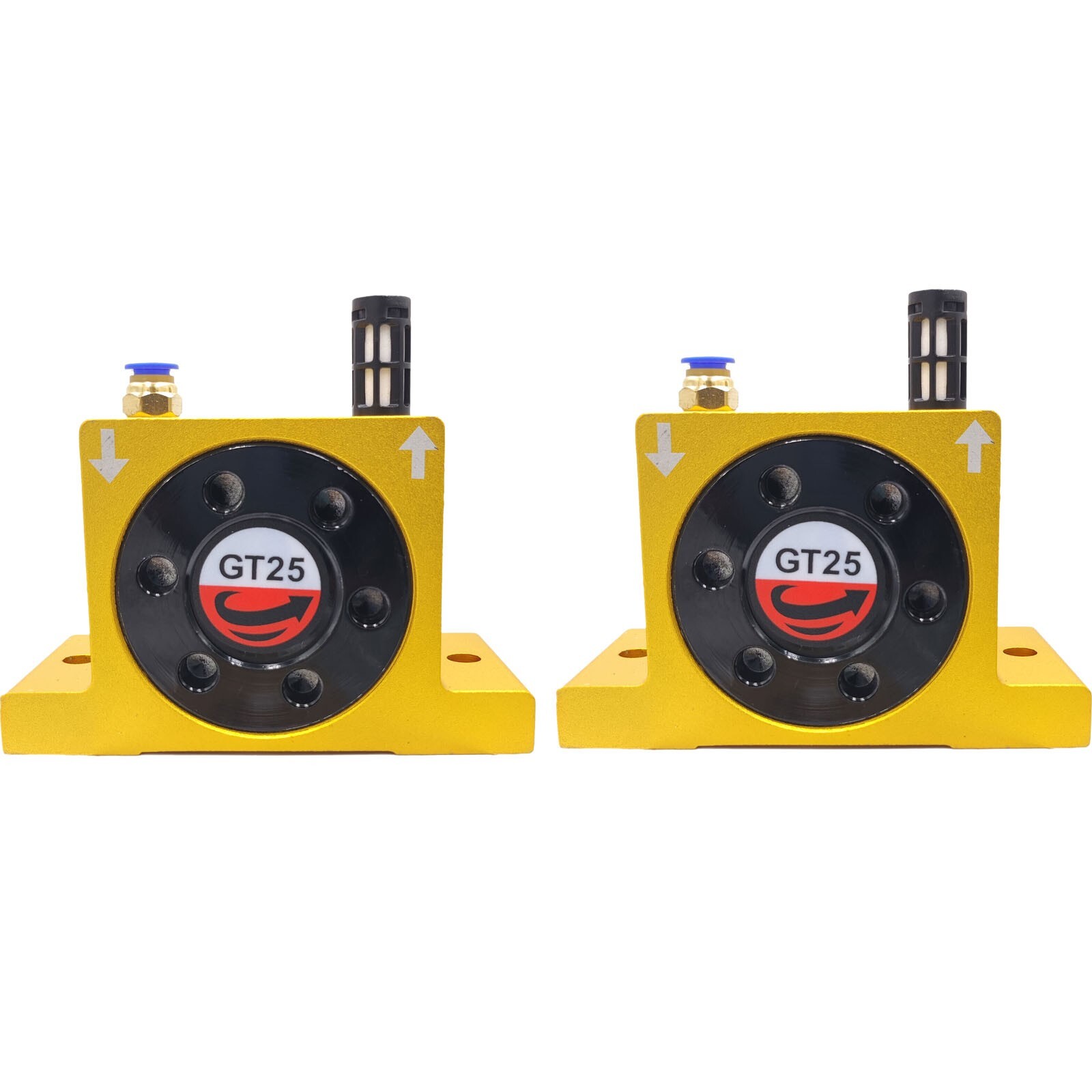 2X GT25 1/4” Industrial Pneumatic Compressed Air Power Wheel Turbine Vibrator