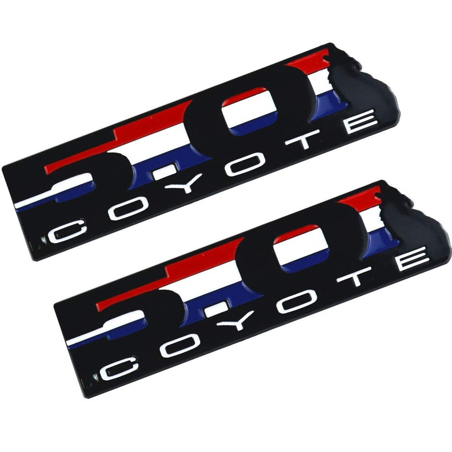 Coyote Engine Emblem V8 5.0L Howling Emblem Coyote Badge for GT F150 (2 pcs)