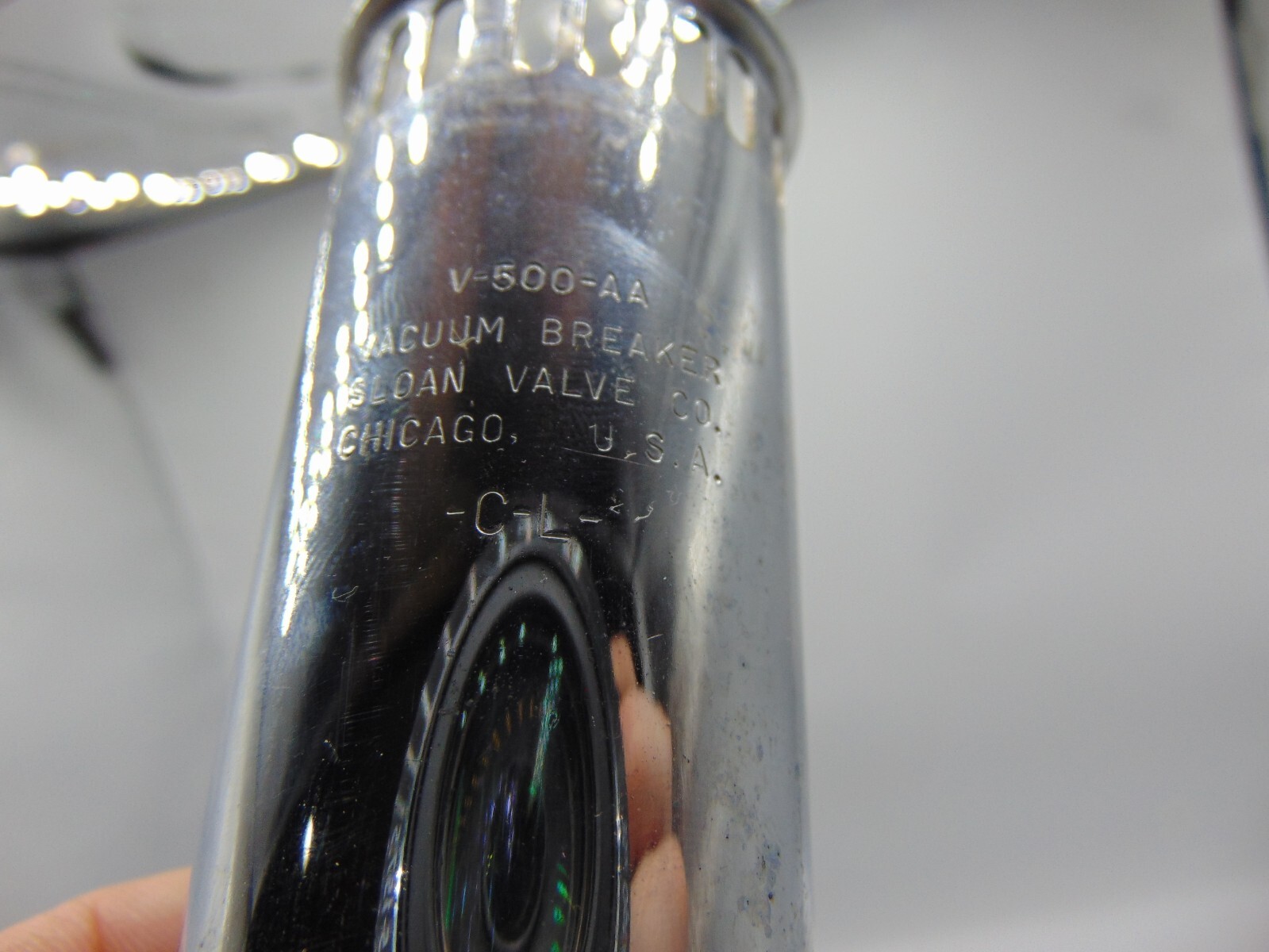 Sloan Polished V 500 AA Breaker Tube With Nut only 1.5″ x 6″