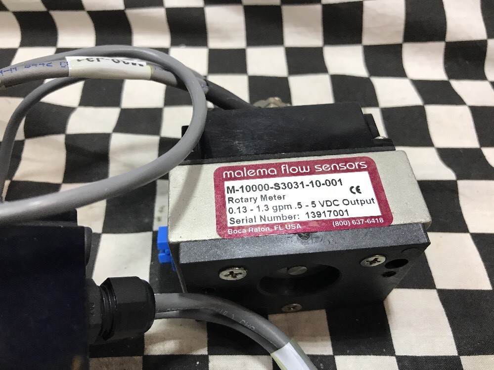 Malema Flow Sensor Rotary Meter, M-10000-S3031-10-001, SHIPSAMEDAY #BOX 3 “T”