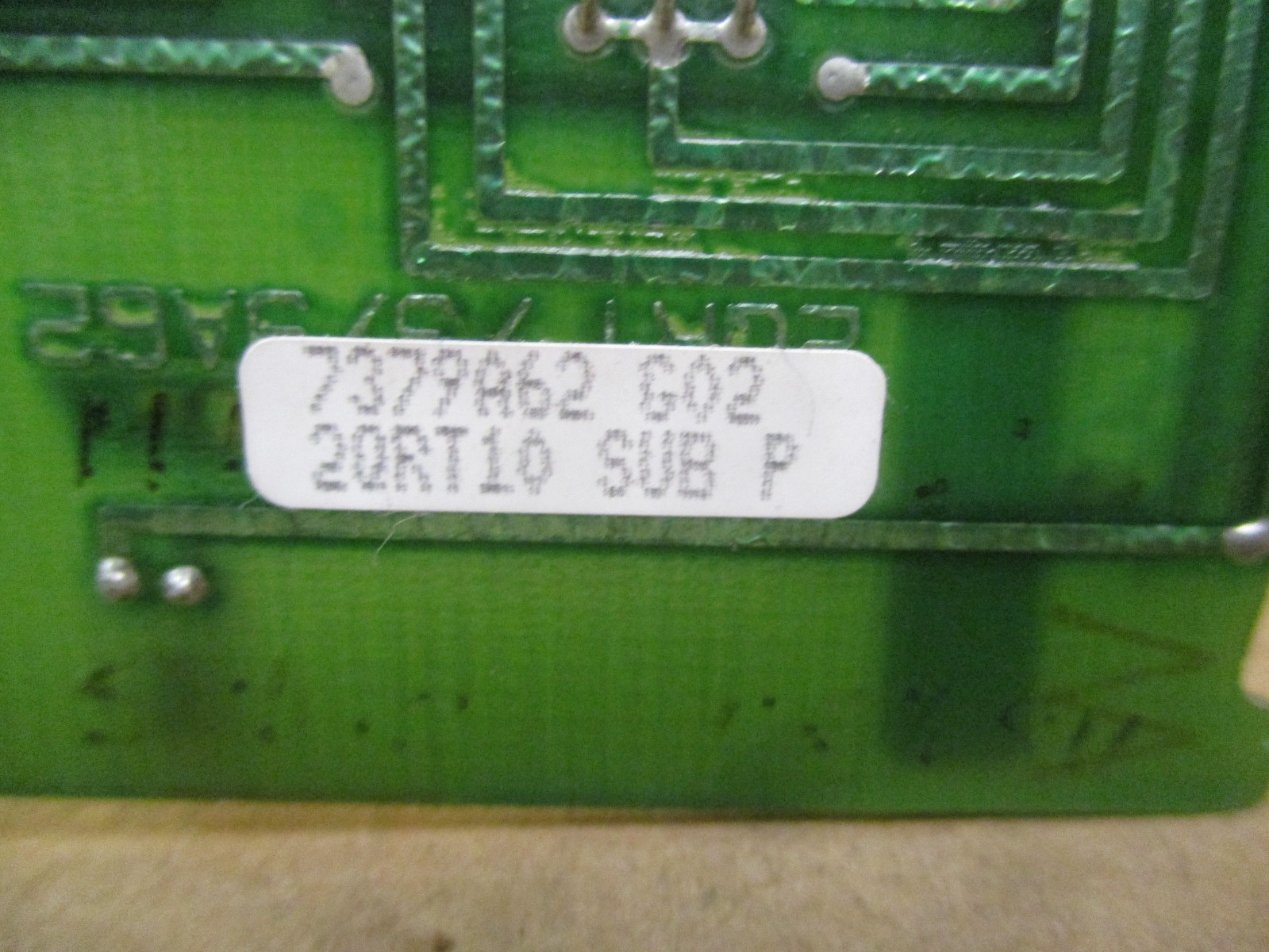 Westinghouse 7379A62G02 2QRT10 SUB P PCPR-1-0 53060HI