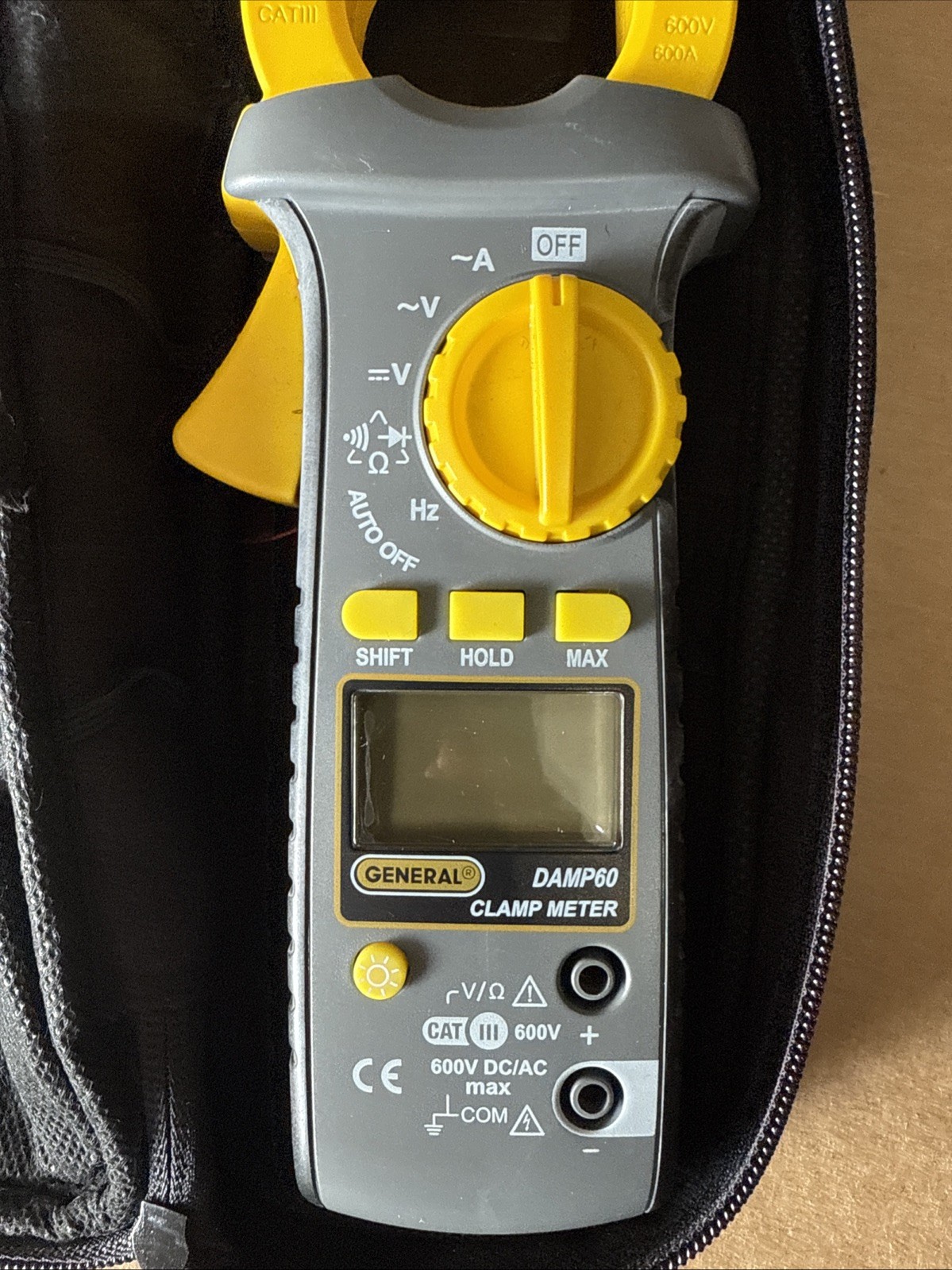 GENERAL TOOL Auto Ranging 600A Clamp Meter HVAC Electrician Model DAMP60