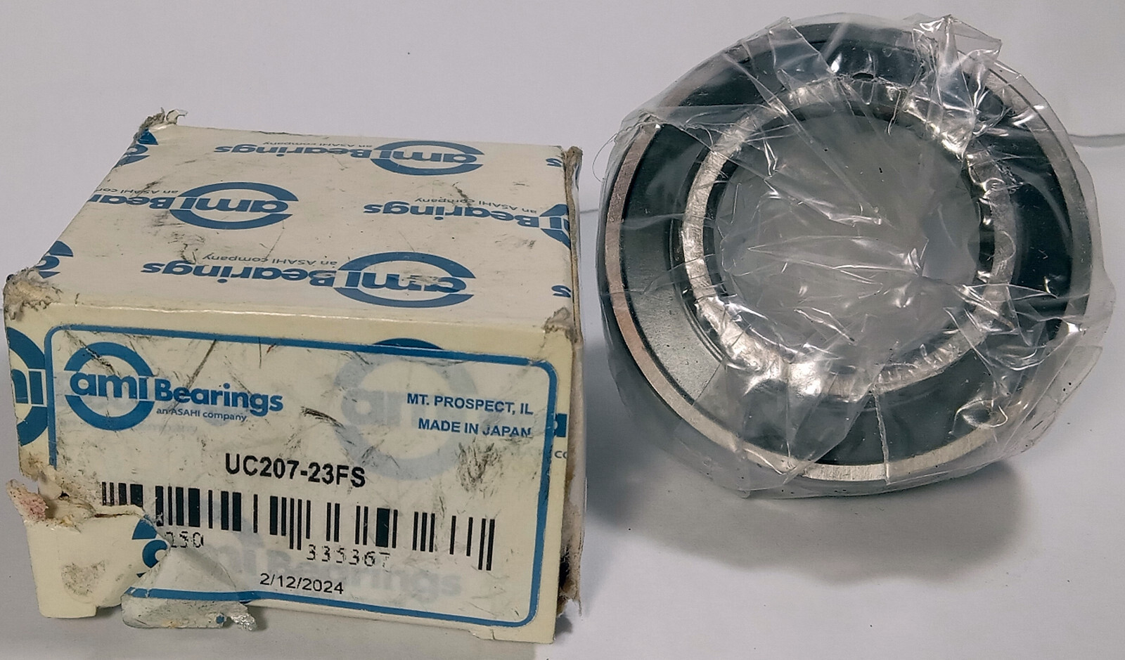 1 NEW AMI UC207-23FS 1 7/16 CYLINDRICAL BORE INSERT BEARING NIB ***MAKE OFFER***