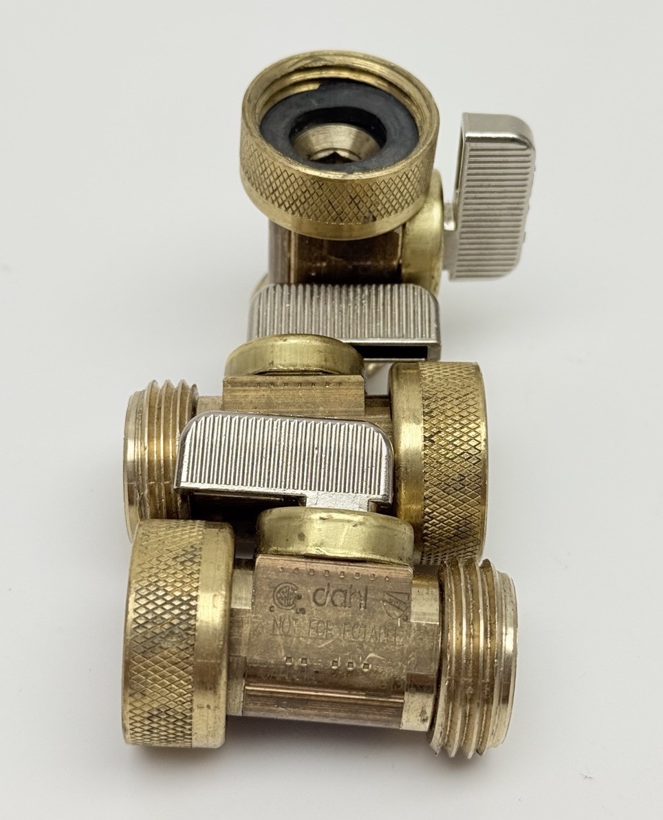 Lot Of 3, Dahl 3/4″ Female x 3/4″ Male Ball Valve, Brass