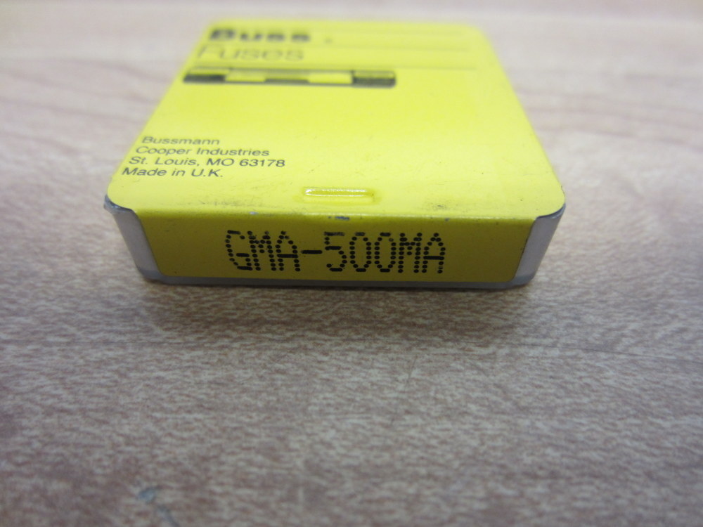 Buss GMA-500MA Bussmann Fuse Cross Ref 6F093 Fine Wire (Pack of 10)