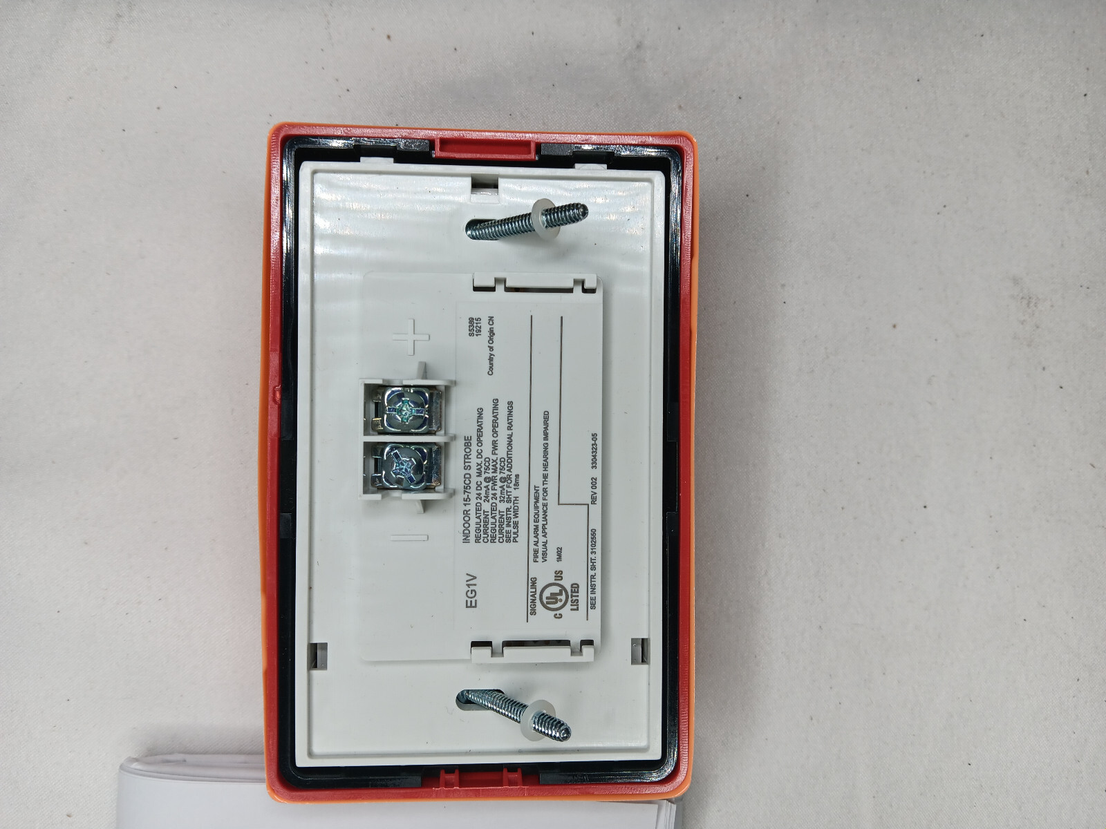 Kidde EG1VRF Compact Wall Strobe