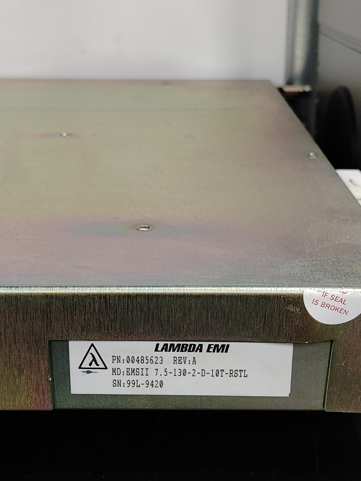 ELECTRONIC MEASUREMENTS EMSII 7.5-130-2-D-10T-RSTLE MSII Power Supply 00485623
