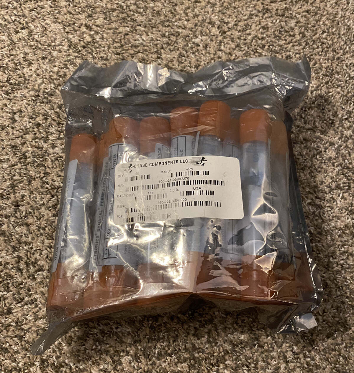 Metronics Dynacal Permeation Device Part No. 100-021-0080-U70 – New lot of 20