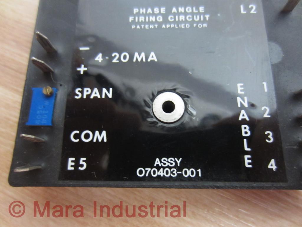Research 070403-001 Firing Circuit Phase