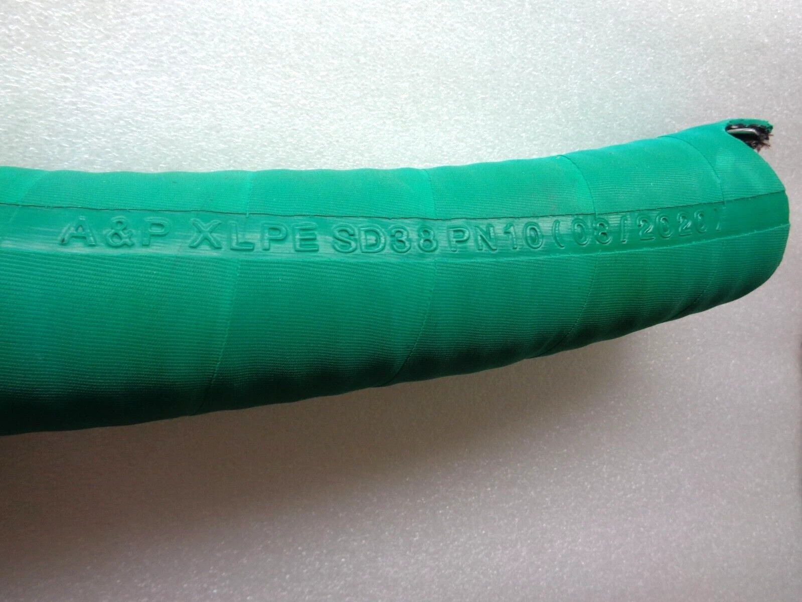 A&P GREEN XLPE SD38 PN10 CHEMICAL TRANSFER HOSE 200FT Inside Diameter:1-1/2″