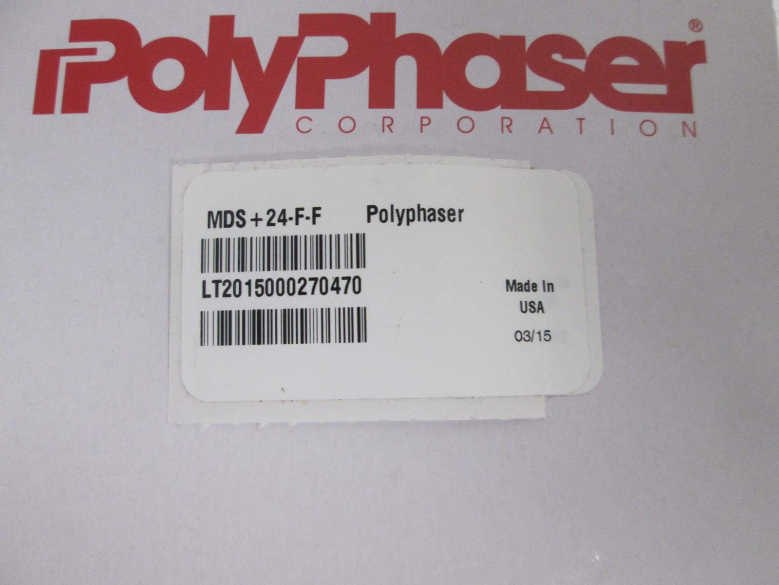 POLYPHASER MDS+24-F-F POLYPHASER 100KHZ 2.5GHZ PASS COAX PROTECTOR