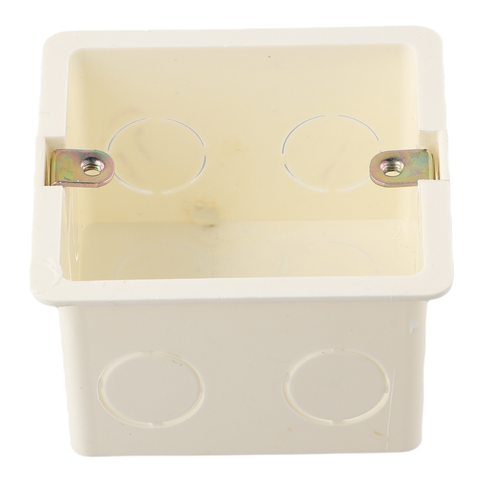 Socket Box Light Switch 1Gang 80x80x50mm European Standard Light Pattress Switch