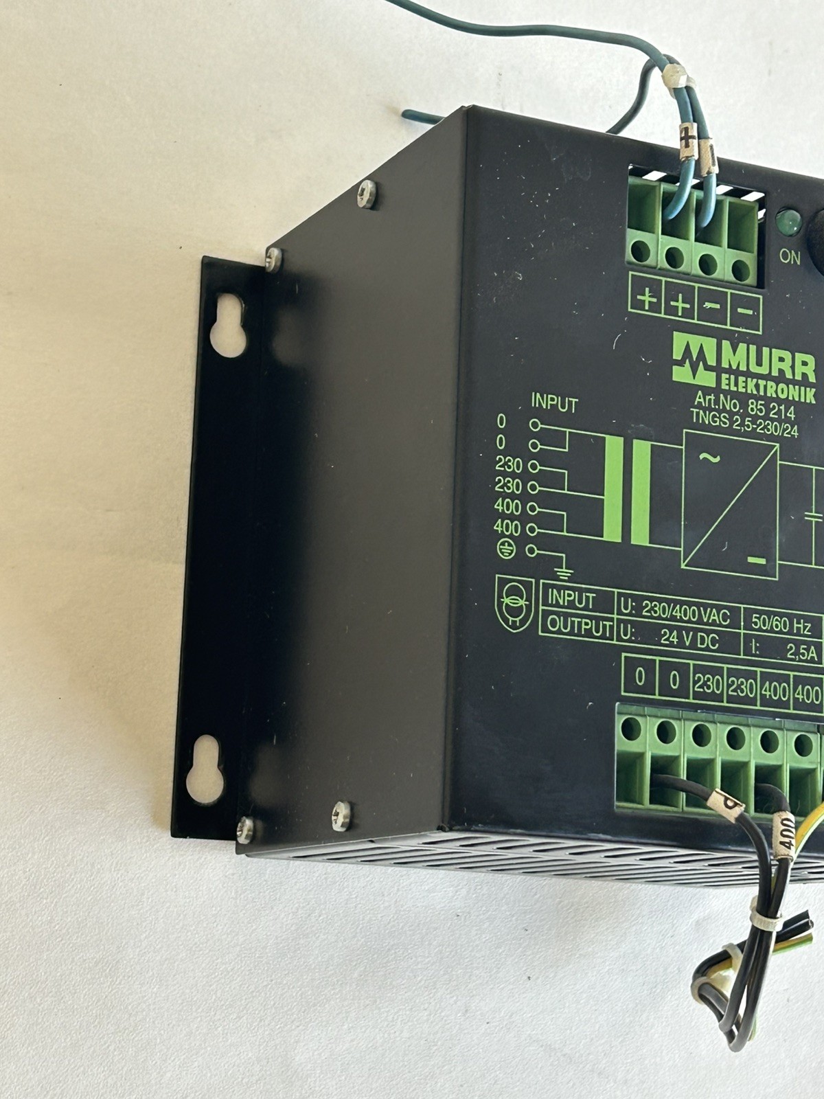 MURR ELEKTRONIK ART NO 85 214 TNGS 2,5-230/24 POWER SUPPLY
