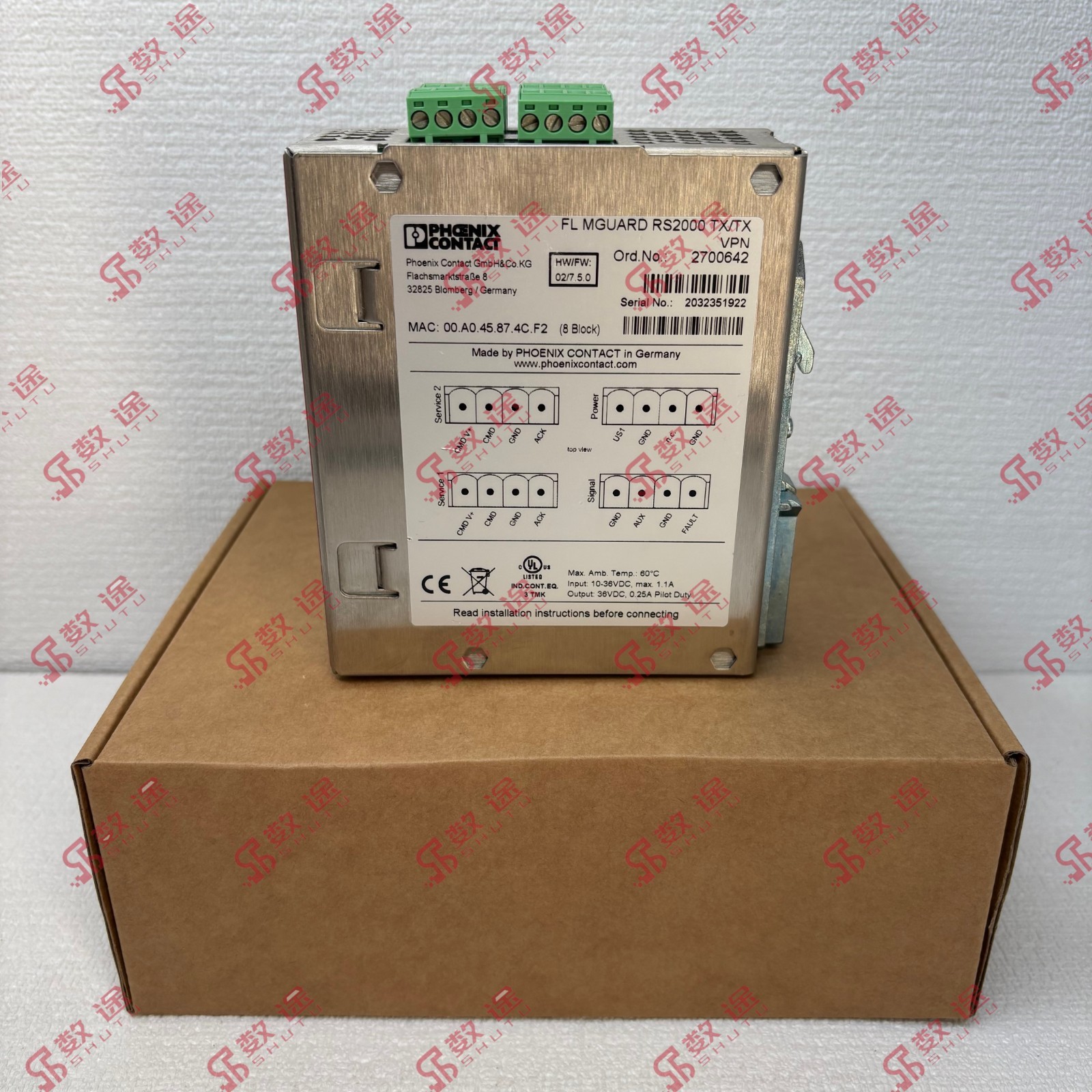 1Pcs New Phoenix 2700642 FL MGUARD RS2000 TX/TX VPN industrial switch
