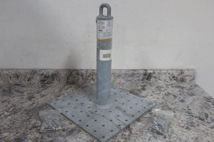Guardian 00657-W 16 In L 16 In W 18 In Depth Roof Anchor