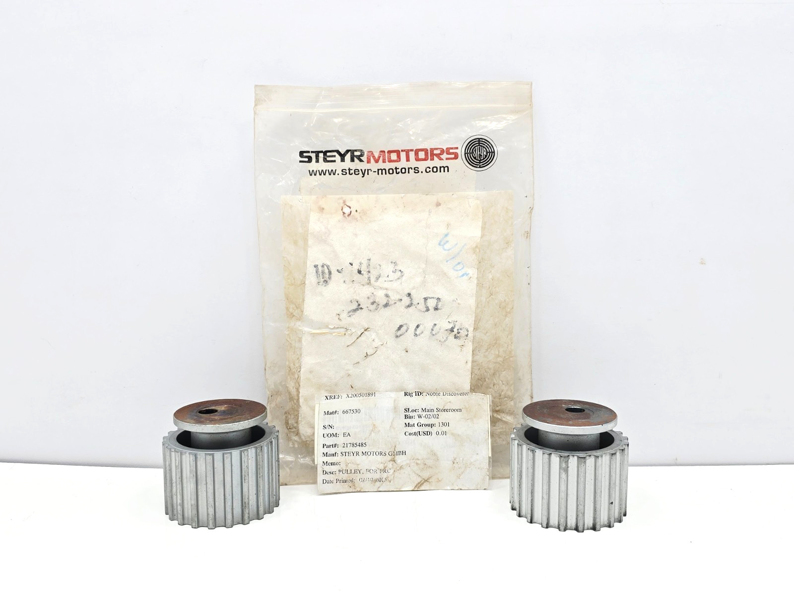 21785485 PULLY FOR FRC STEYR MOTOR LOT OF 2