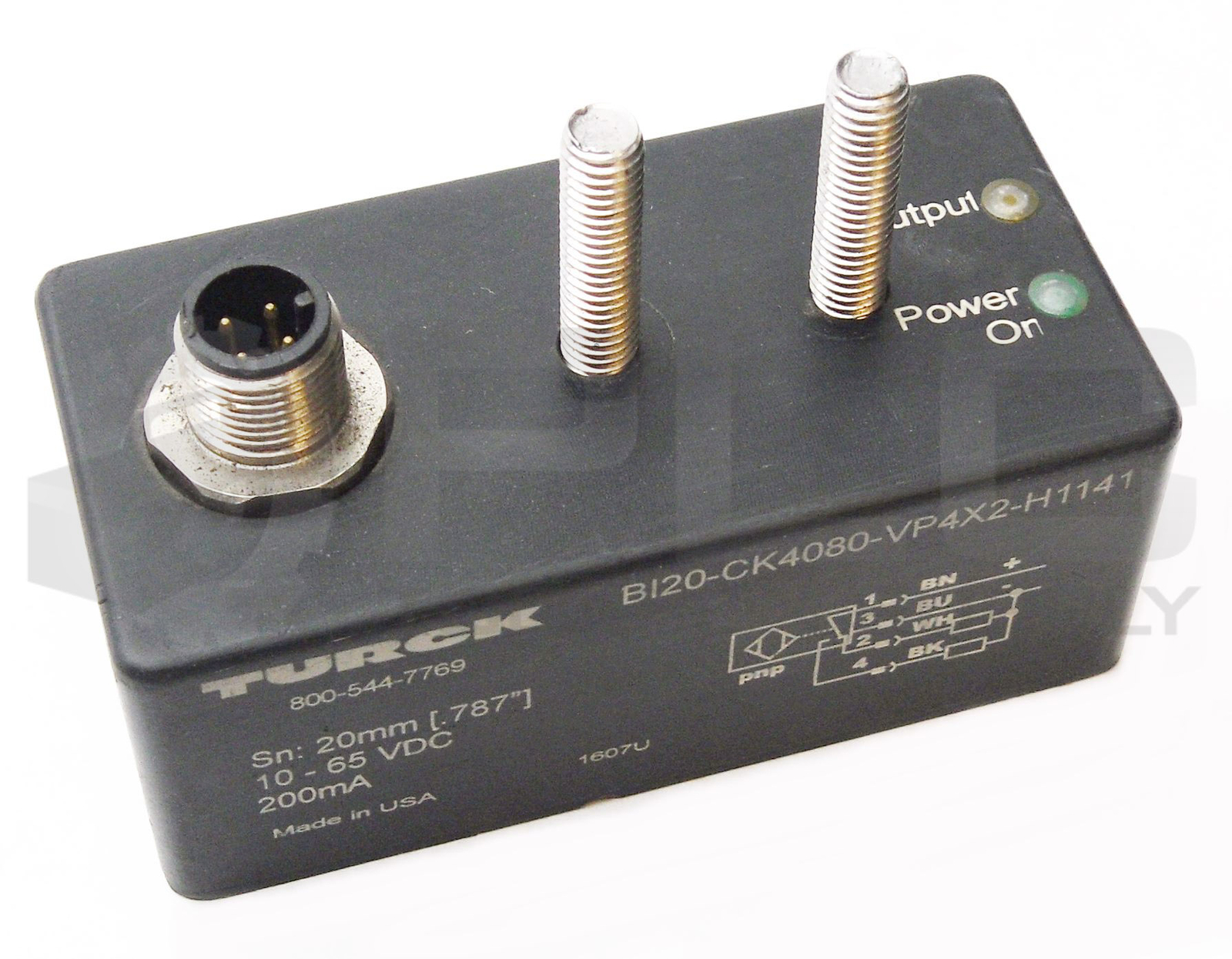 TURCK BI20-CK4080-VP4X2-H1141 PROXIMITY SENSOR 20mm 10-65VDC 200mA