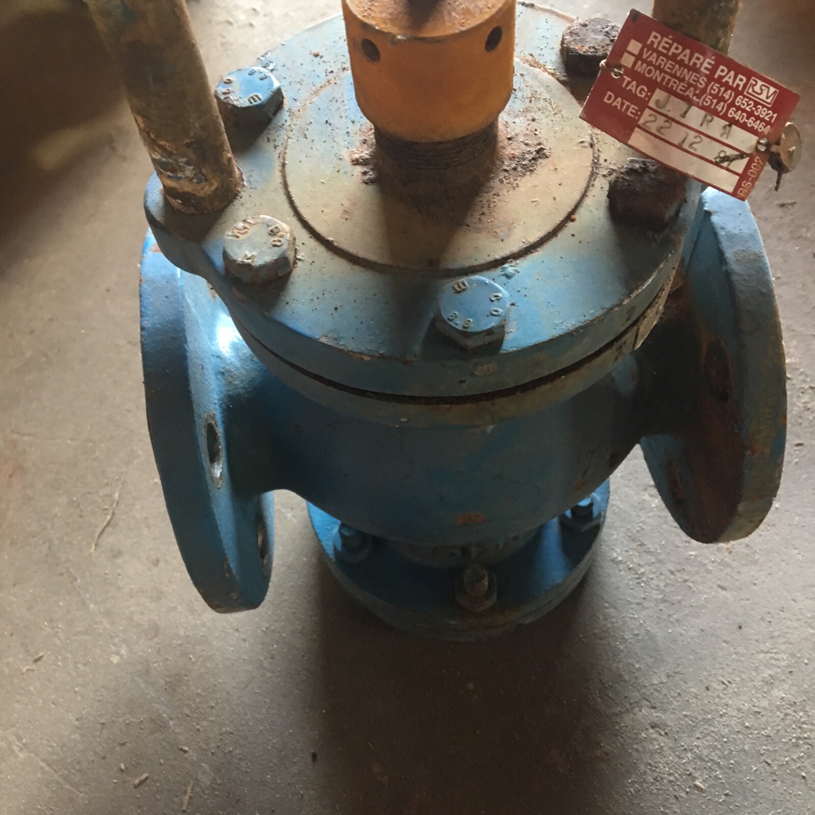 PLEIGER DN40 PN14 ACTUATED FLANGED GLOBE VALVE