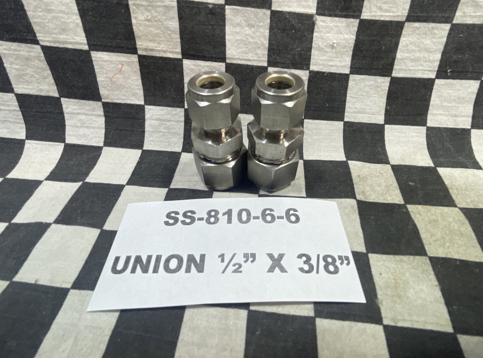 SWAGELOK SS-1210-6-8, SS-810-6-6, SS-810-6-6, SS-600-4, LOT OF 6#125W6