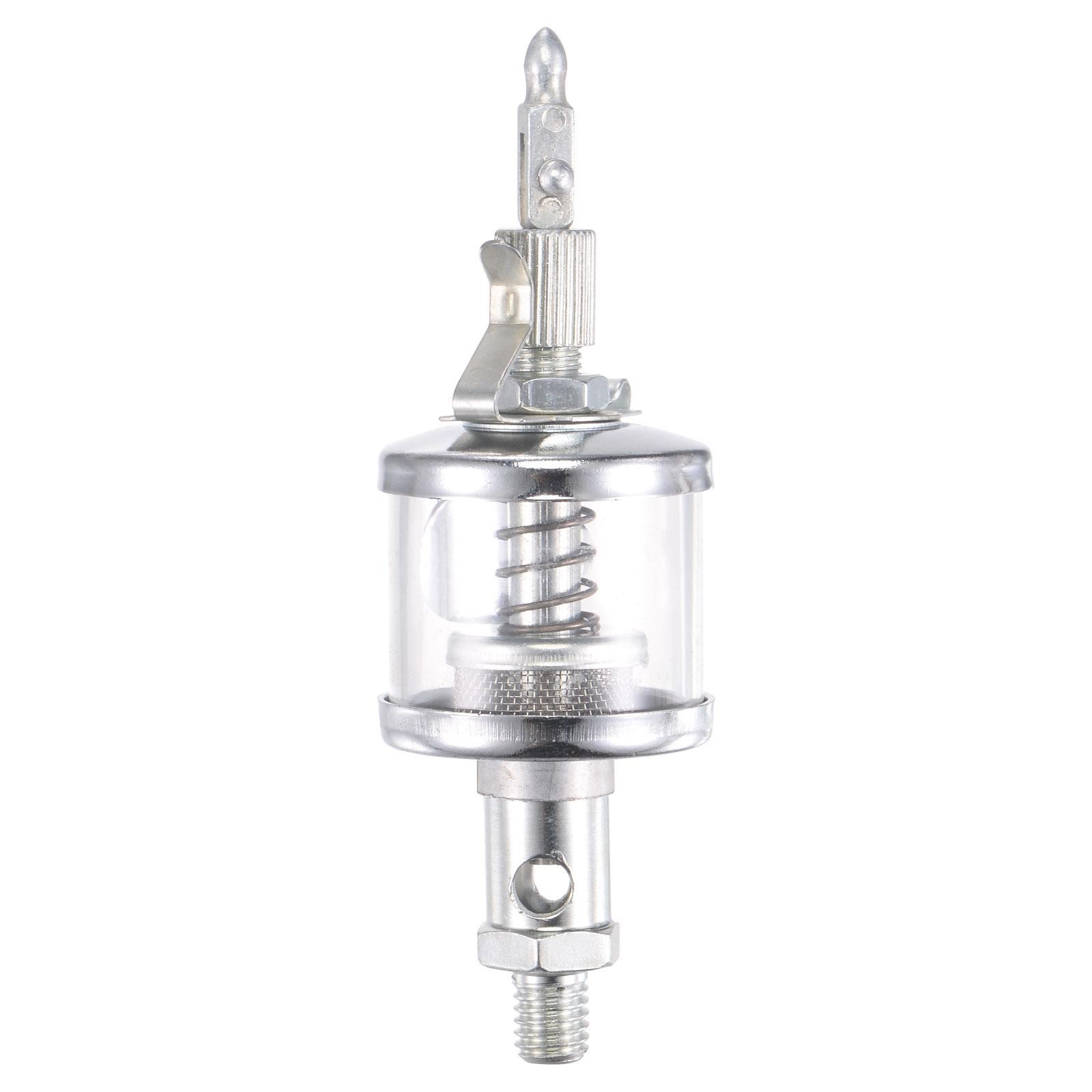 Needle Valve Type Oil Cup M8x1.25 Thread 16ml Sight Gravity Drip Feed Oiler