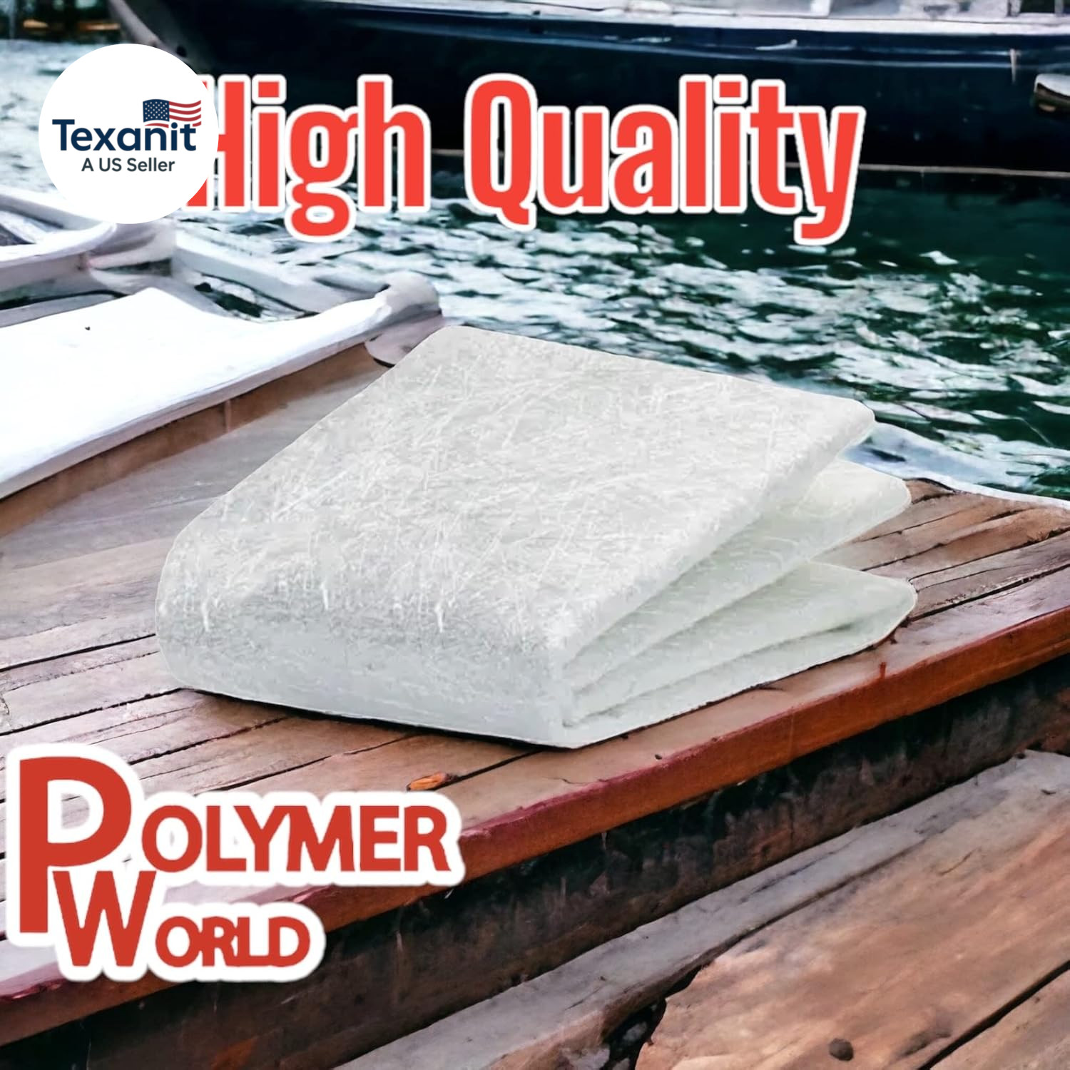 1.5X50X5 Yards Chopped Strand Mat – Lightweight & Marine-Grade Fiberglass Cloth