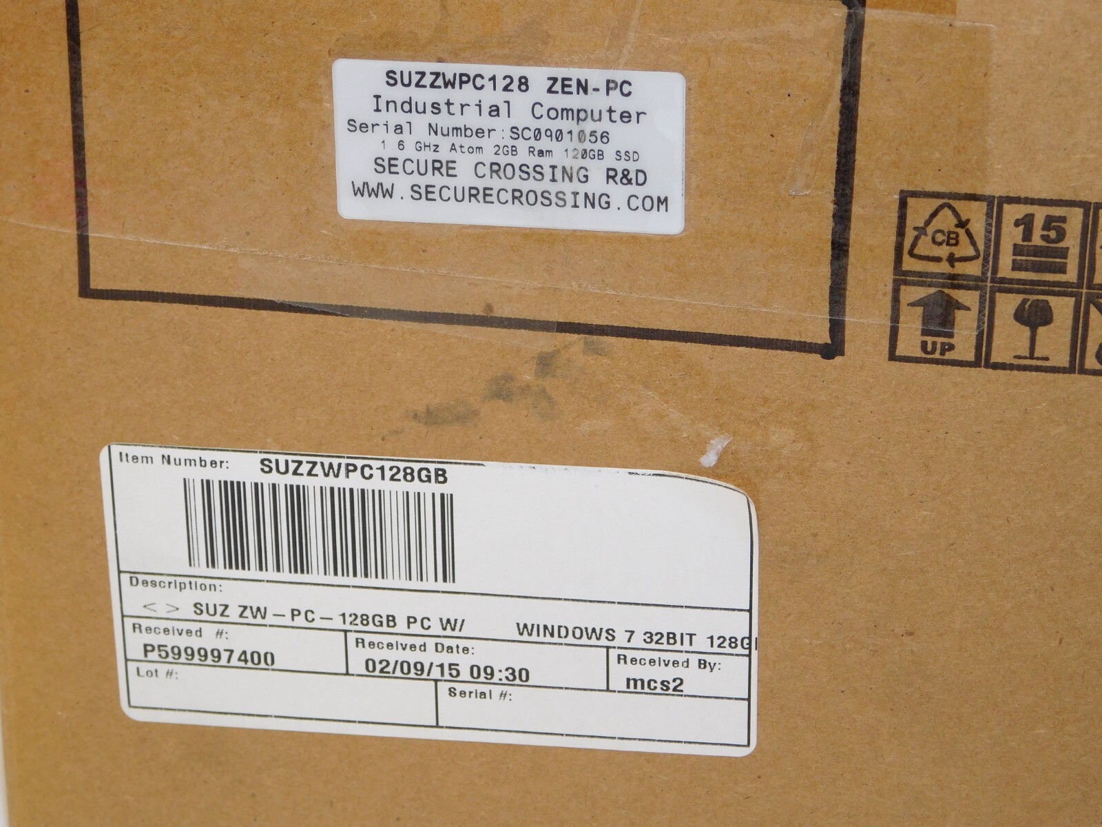 Secure Crossing SUZZWPC128 Zenwall 10 ACM Industrial Computer PC Module Unit