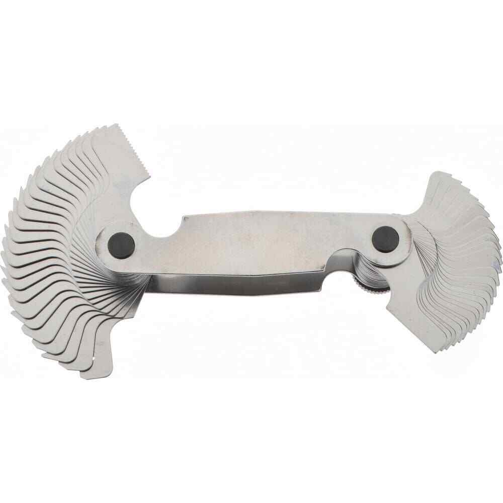 SPI 14-034-3 Steel Screw Pitch Gage, 51 Leaf, 4-84 TPI Range, 60° Thread Angle