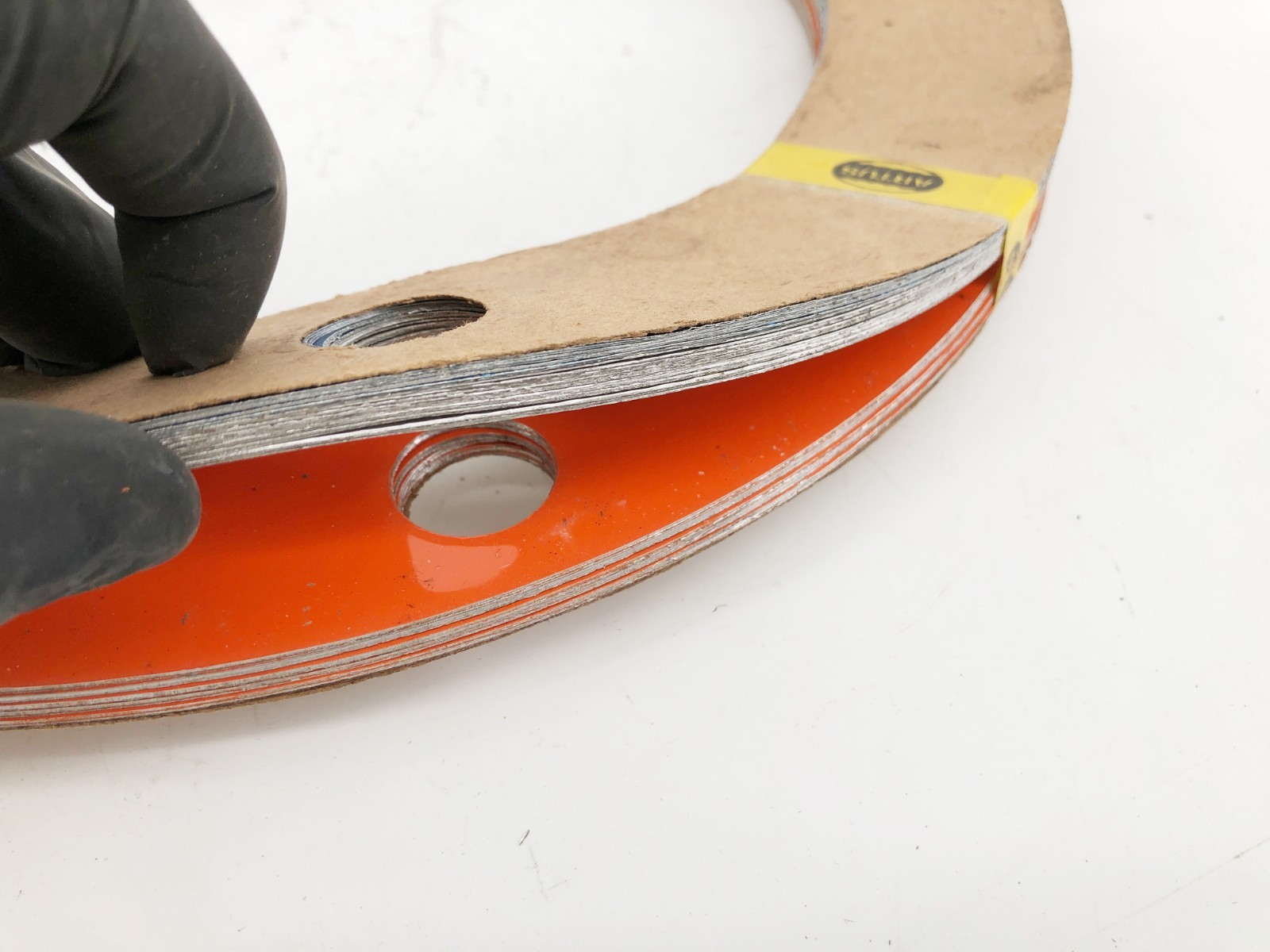 New Artus Shim Set Aluminum Blue Silver Orange 4-Hole 13″ OD 9-1/4″ ID – No Box
