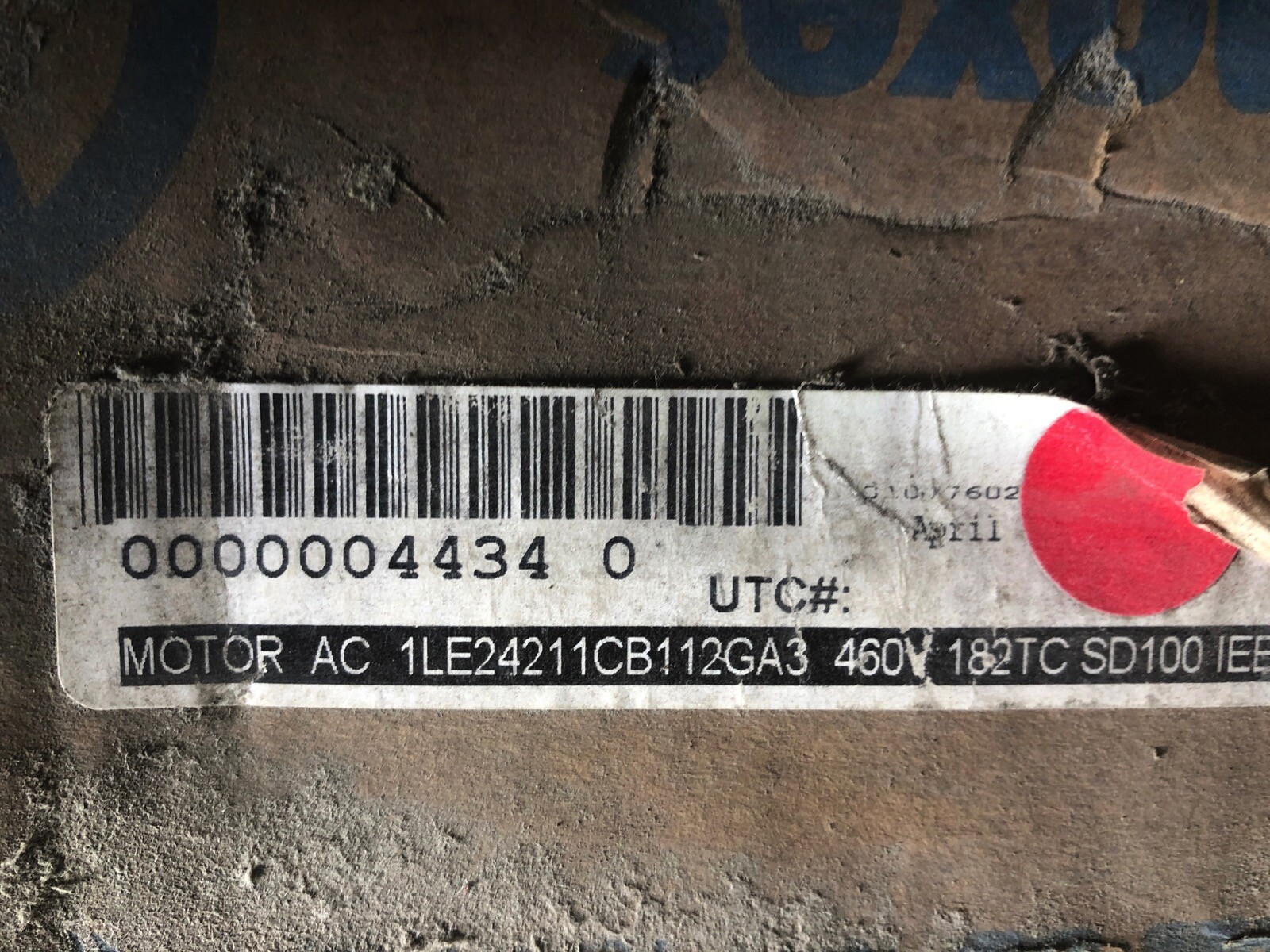 WEG 318EP3ER182TC-W22 AC MOTOR 460V SD100 1750RPM SHIPPING IS AVAILABLE