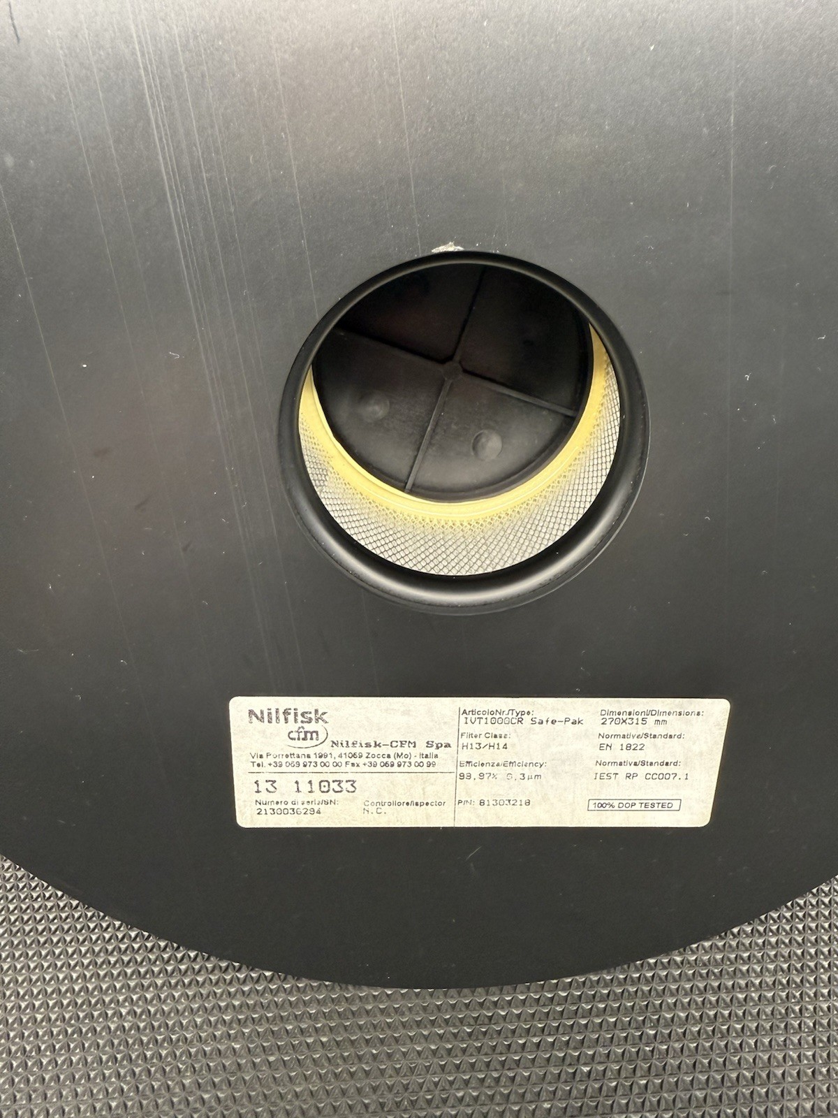 Nilfisk IVT 1000CR Vacuum with Safe-Pak,
