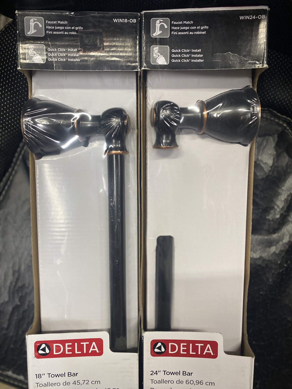 Delta Oil Rubbed Bronze Towel Bars – 18″ & 24″ NEW