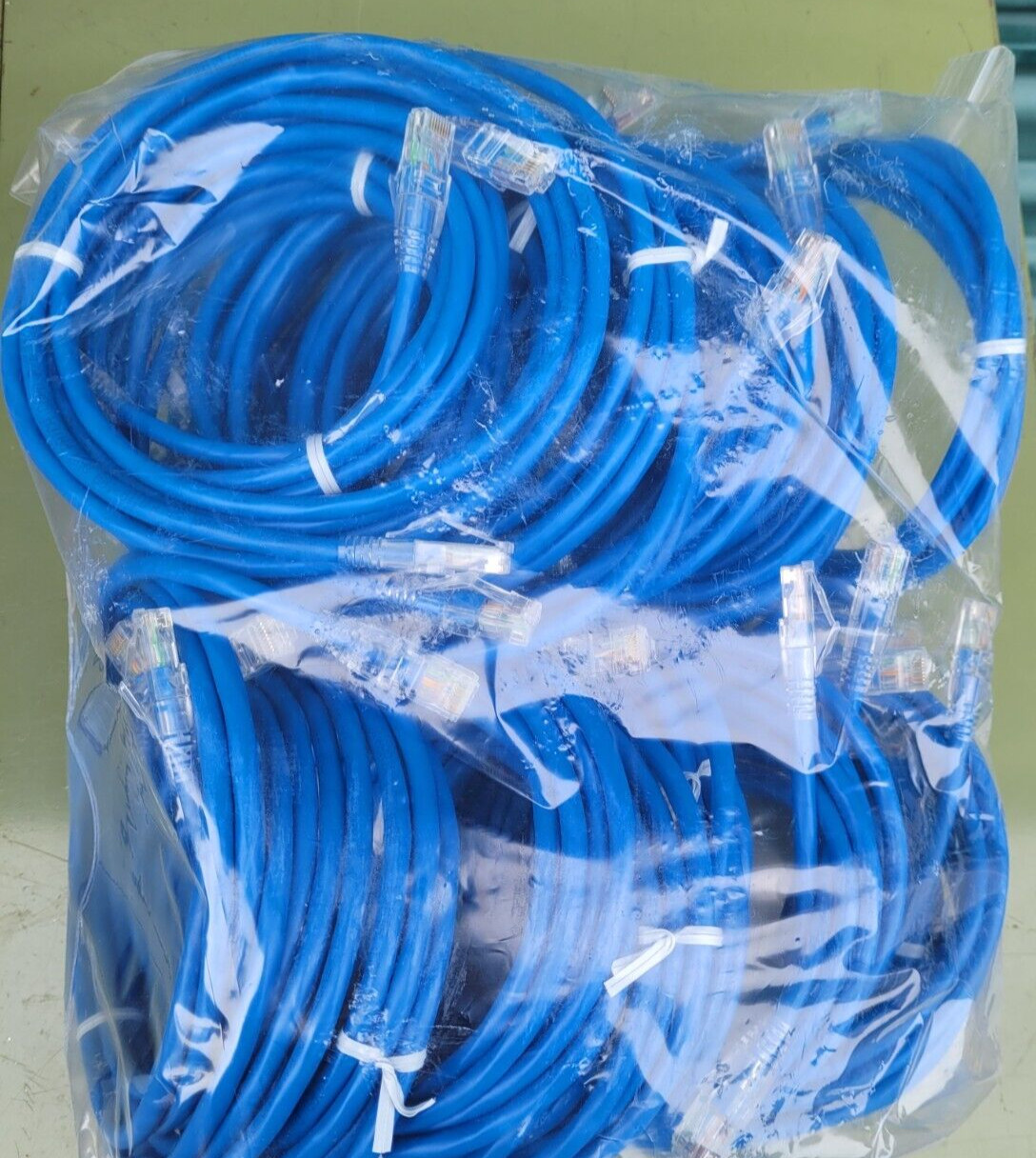 New Set of 25 Legrand Ortronics Patch Cables QCC-A504-0161-007 C6A Booted 568A