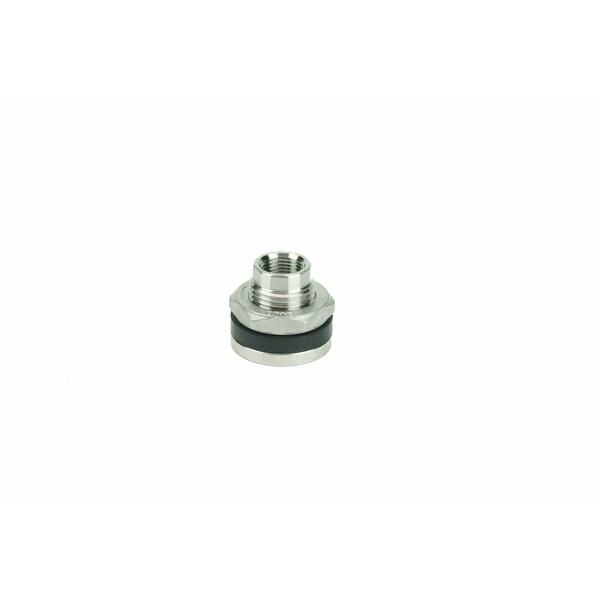 Banjo TF038SS Bulkhead Tank Fitting, EPDM, 1 3/8″L, SS