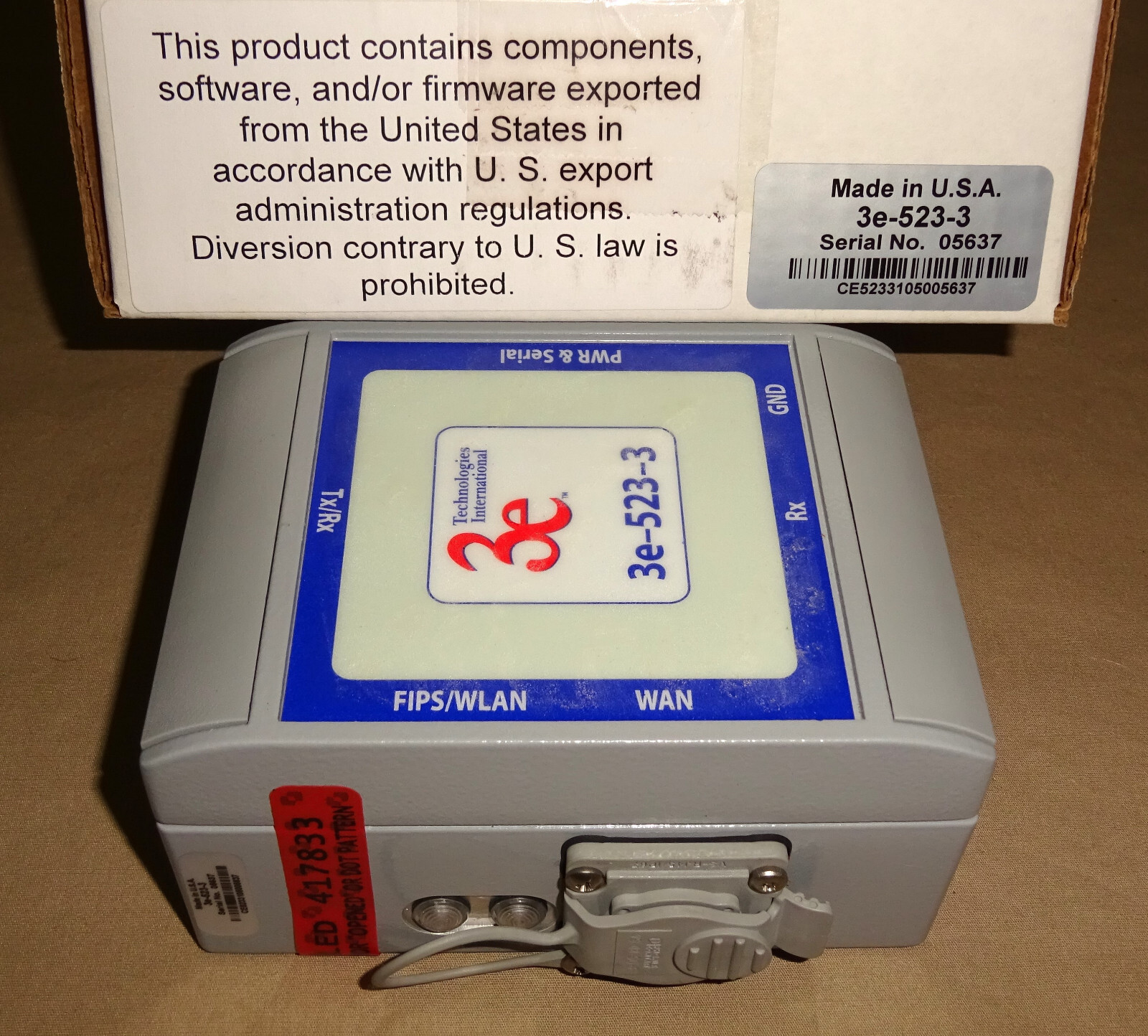 Technologies International 3e-523-3 AirGuard WiMesh End Point I.D. Systems NEW
