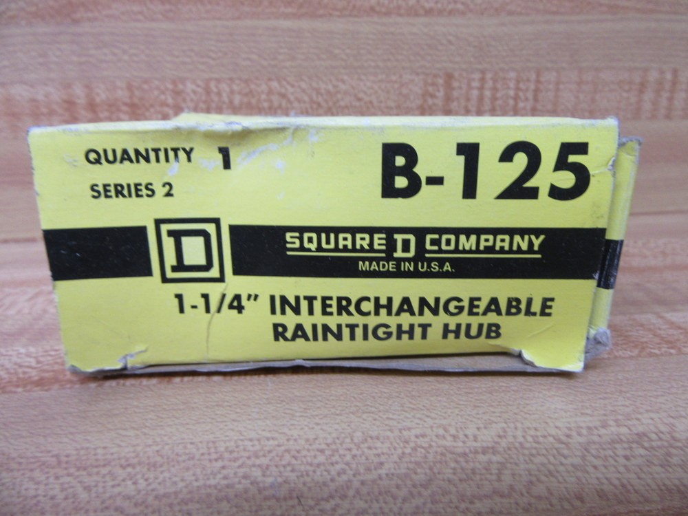 Square D B-125 Interchangeable Raintight Hub B125 (Pack of 3)