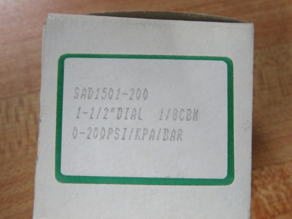 Winco SAD1501-200 Pressure Gauge SAD1501200