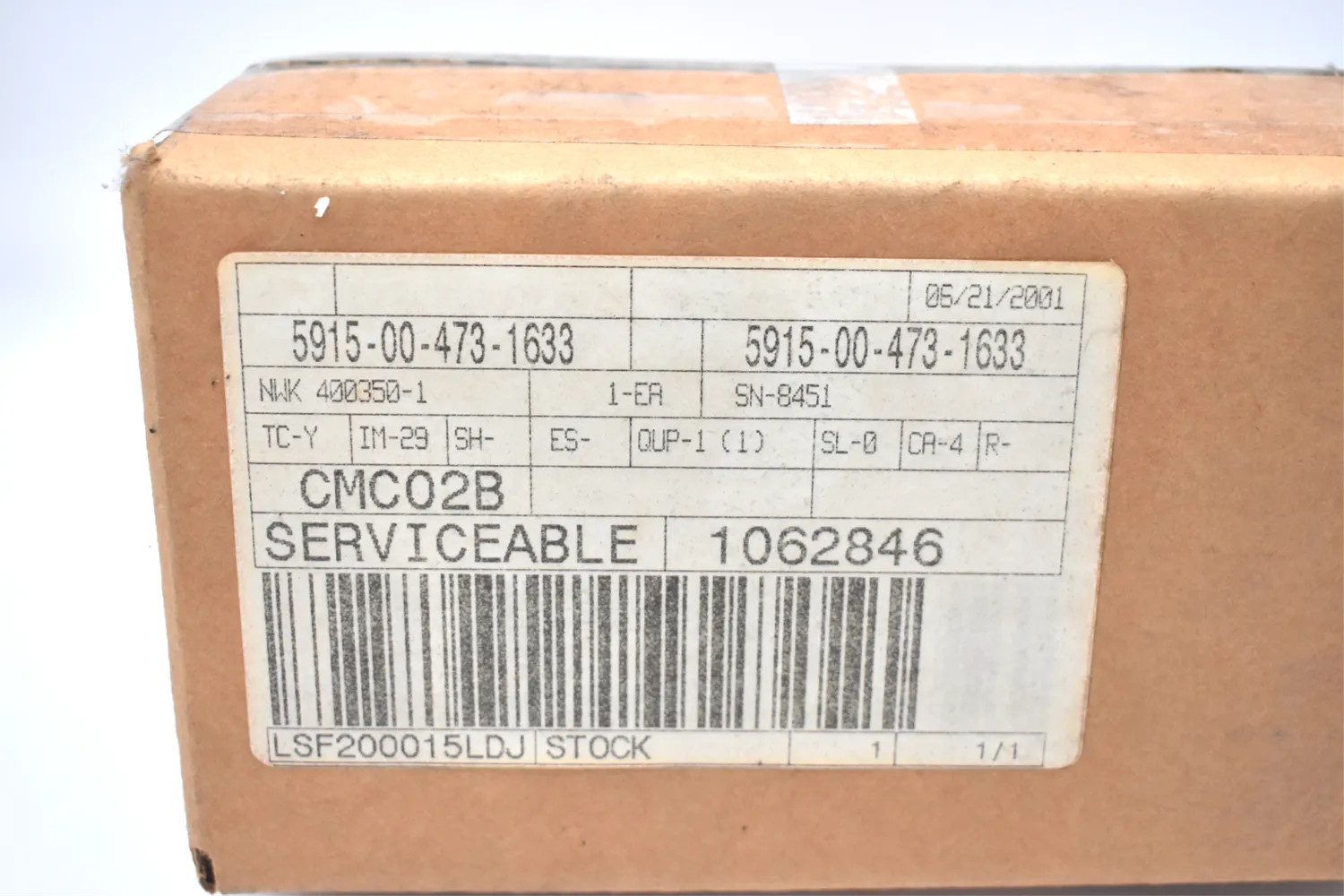 RAYTHEON CO 400350-1 PULSE VIEW NETWORK