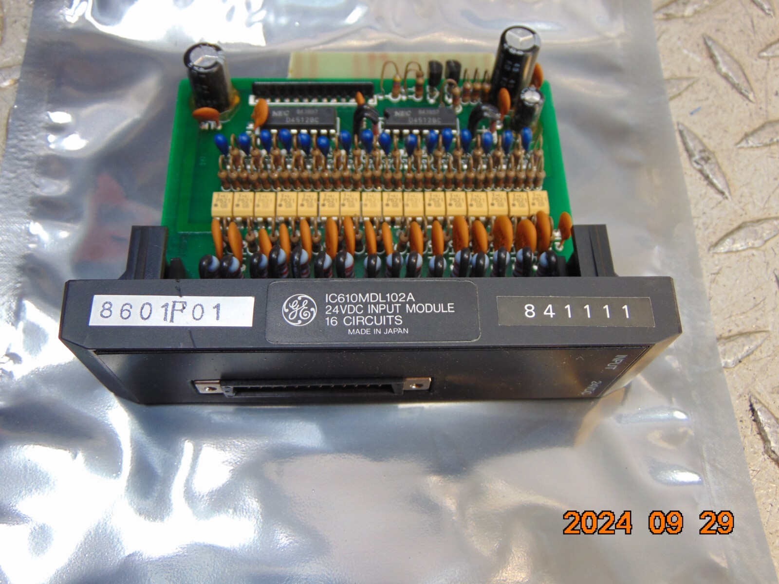 GE FANUC IC610MDL102A 24VDC INPUT MODULE 16 CIRCUITS