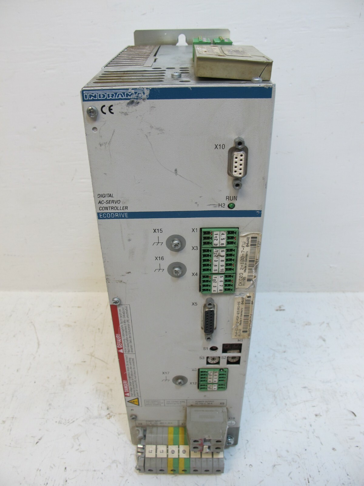 Indramat DKC03.2-100-7-FW AC Servo Controller ECODRIVE FWA-ECODR2-PDP-03VRS-MS A