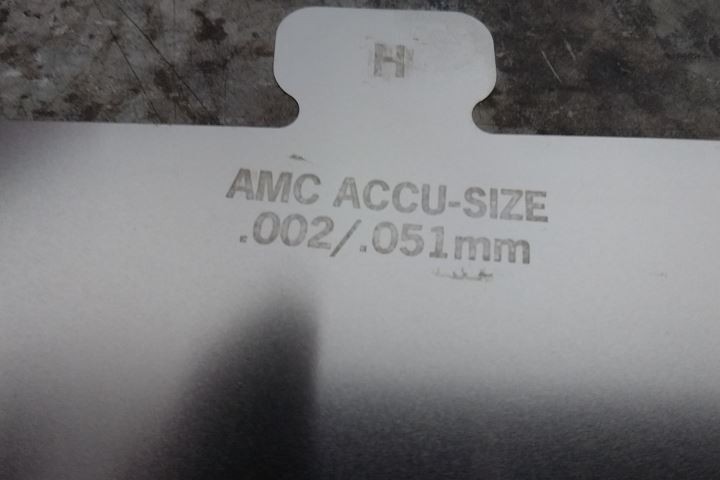 American Metals Co. H300 304 SS Size H Starter Precut Slotted Shim Kit
