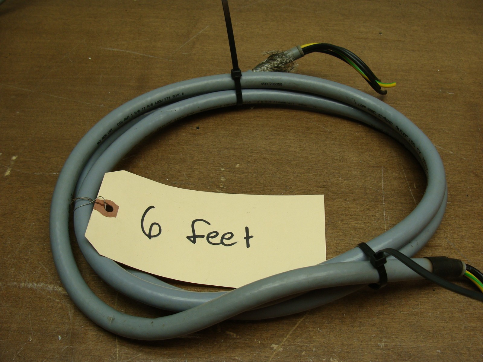 LAPP OLFLEX INDUSTRIAL CONTROL CABLE H05VVC4V5-K 600V 14AWG 6 FEET