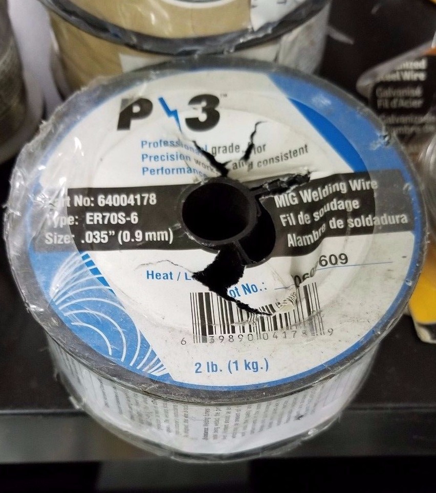 P/3 64004178 (S-6 Copper Coated Carbon Steel MIG Welding Wire 2#) 0.035″ ER70S-6