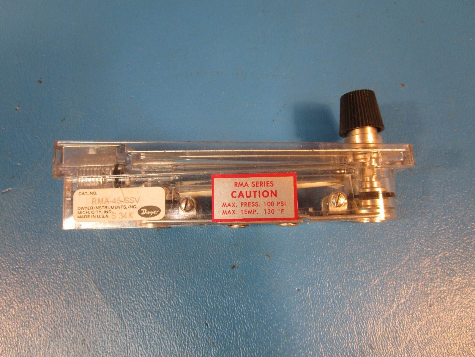 Dwyer RMA-45-SSV, Flow Meter, range 5-50 GPH water