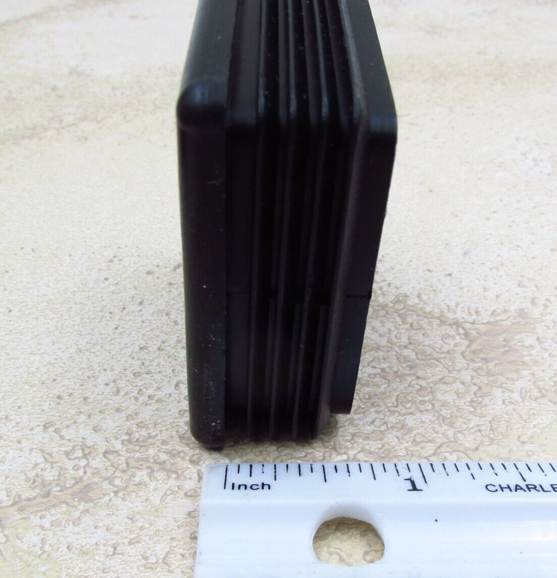 QTY 4 Black 2″ Inch, 14-20 Gauge Square Tube End Cap Plastic Insert Plugs