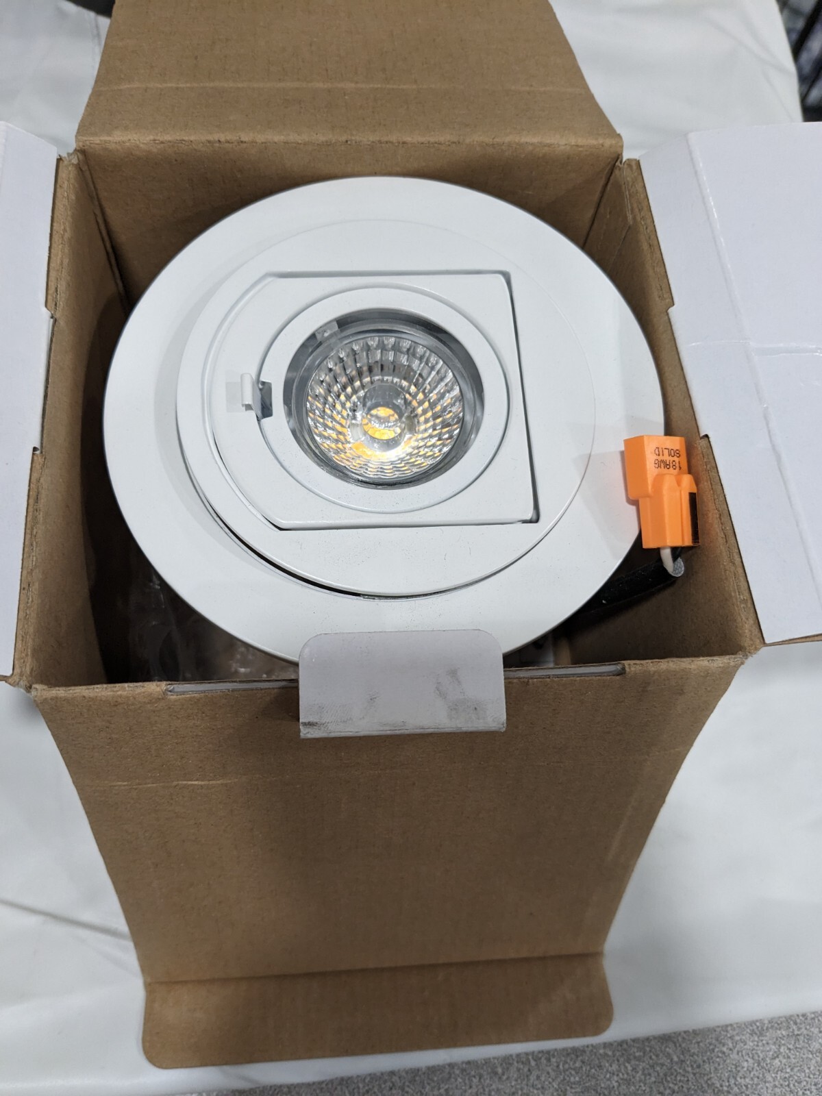 Elco 4″ Integrated Downlight 2700K LED Adjustable Trim – White EL49727
