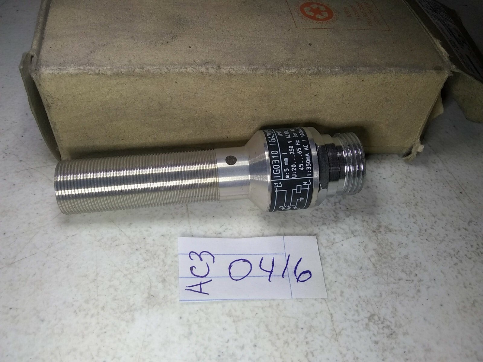 IFM Efector IGA2005-ABOA/SL/LS-300BL Sensor IG0310