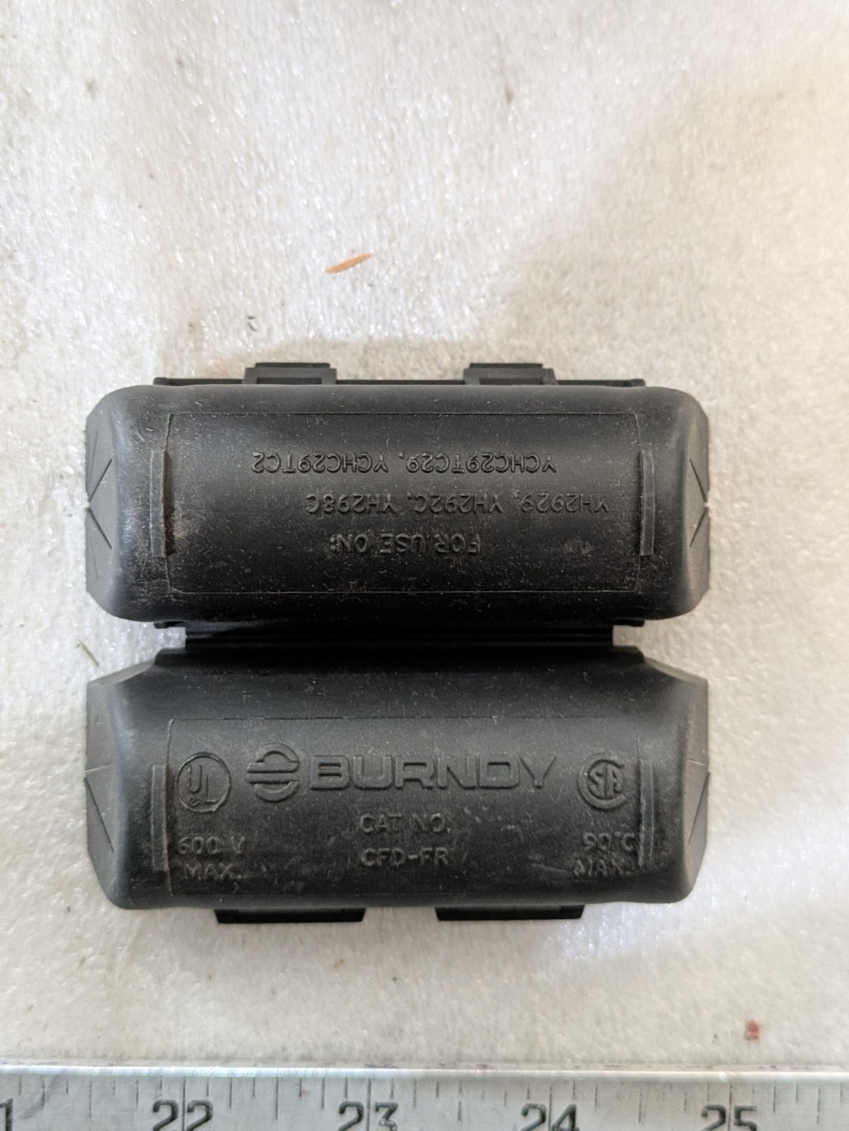 BURNDY CFDFR H-Tap Cover Flame Retardant 600V 250 kcmil Connector OEM